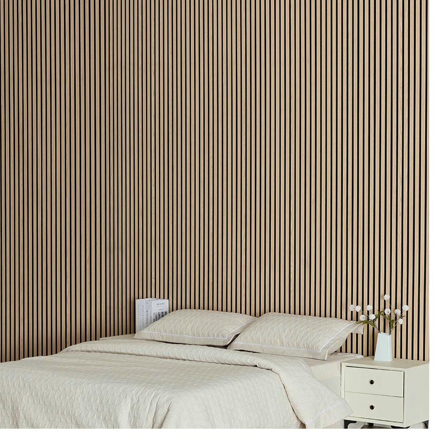 Natural oak acoustic panel