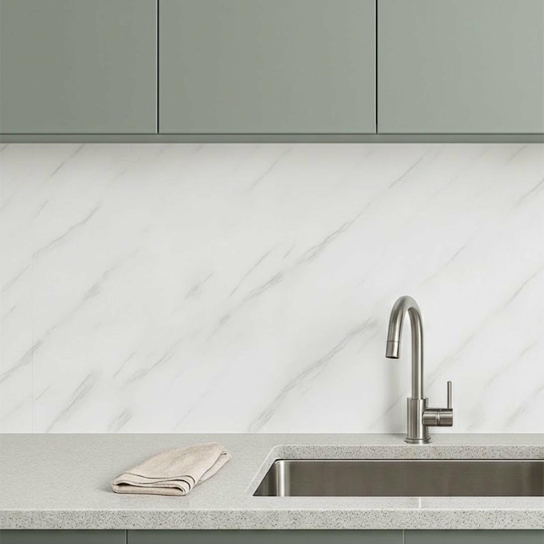 Warm concrete PVC kitchen