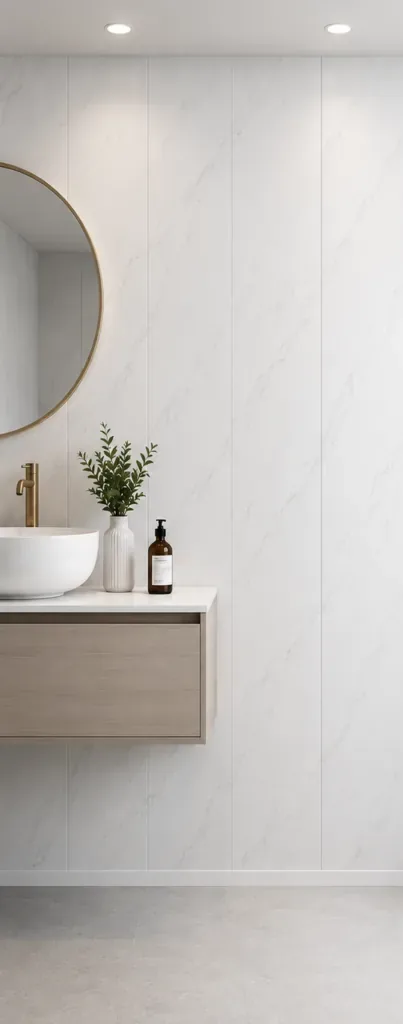 White Marble Matt PVC panel 5mm