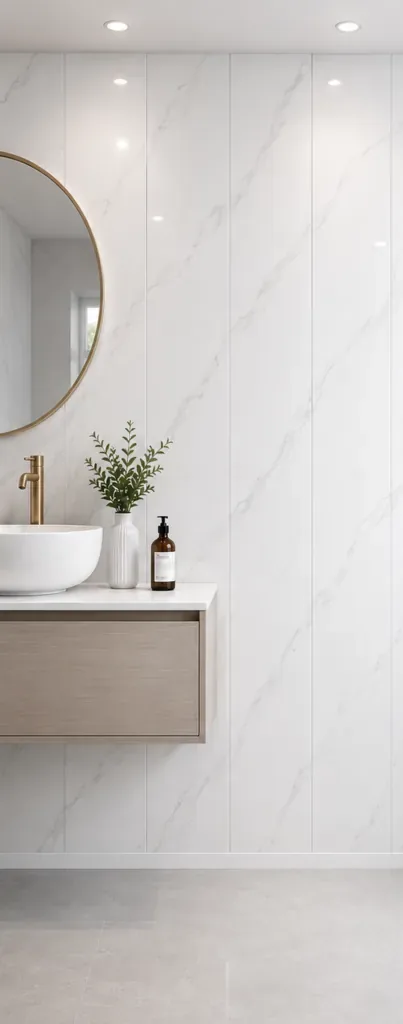 White Marble Gloss PVC panel 5mm