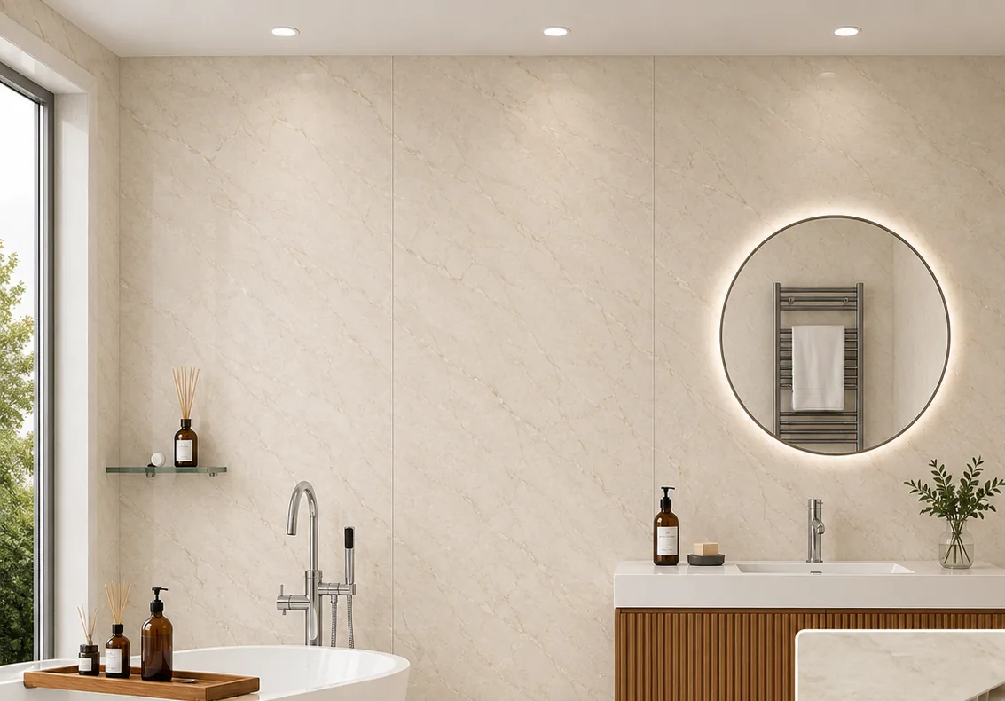 Beige PVC panel 10mm