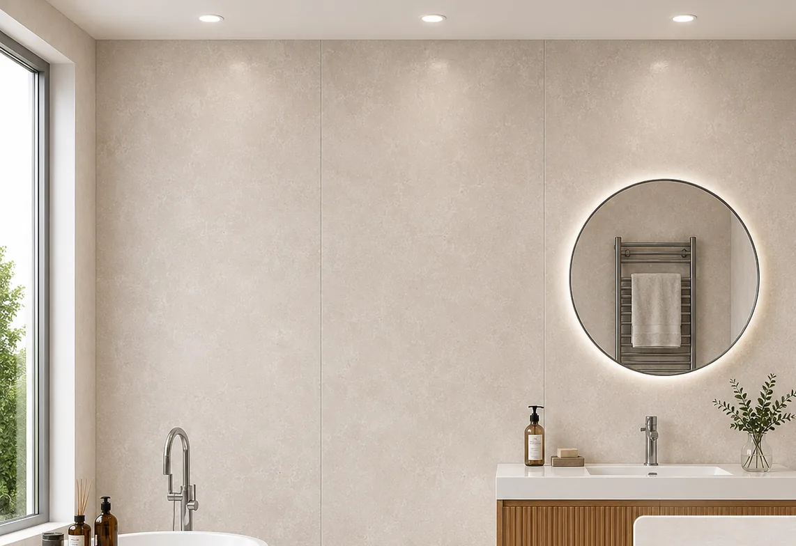 Concrete Beige PVC panel 10mm