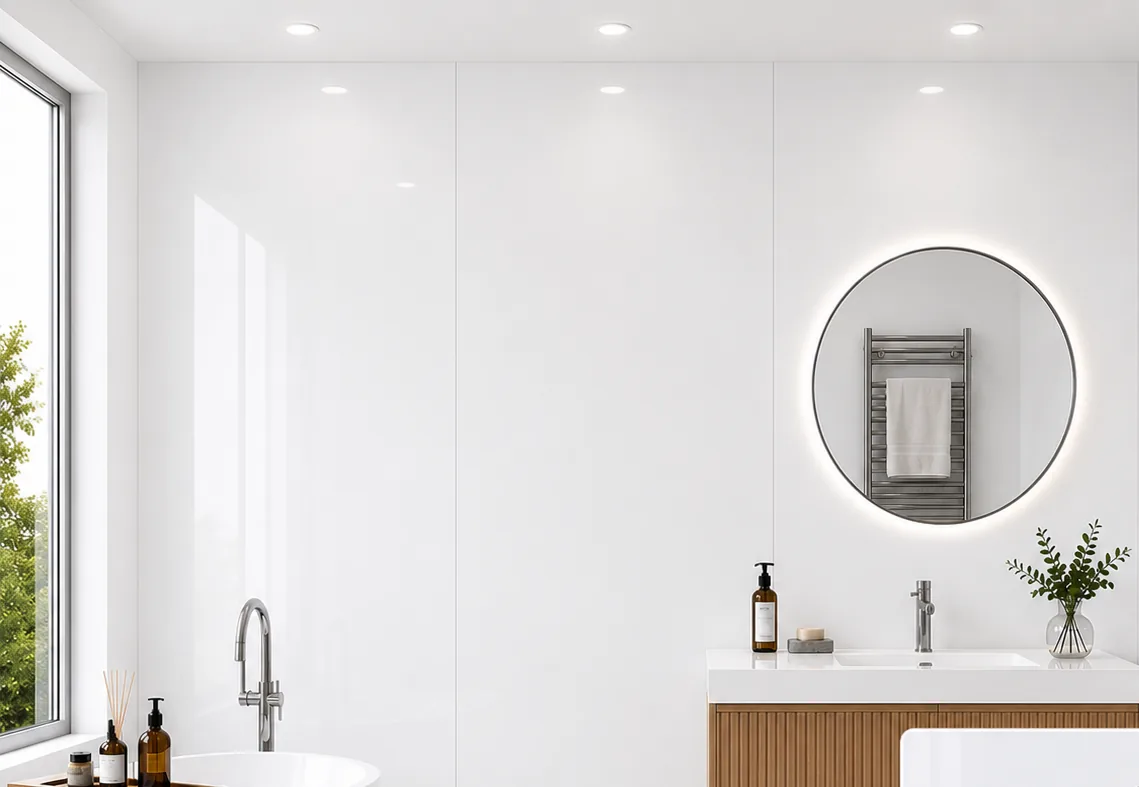 White Gloss PVC panel 10mm